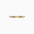 Golden brilliance diamond eternity ring