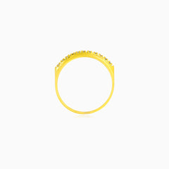 Yellow Gold Diamond Half Eternity Ring