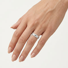Double Eternity Row Diamond Ring