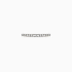 White Gold Diamond Stackable Ring