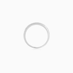 White Gold Diamond Stackable Ring
