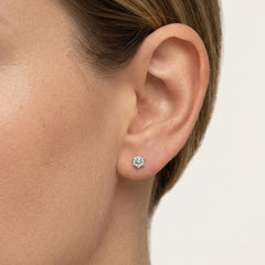 Classic White Gold Diamond Stud Earrings
