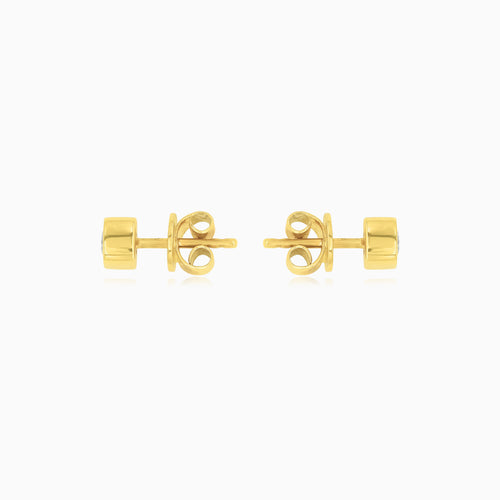 Classic Bezel Diamond Stud Earrings