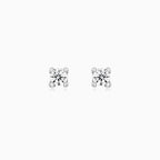 Classic White Gold Diamond Stud Earrings