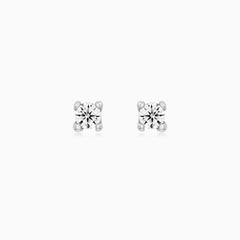 Classic White Gold Diamond Stud Earrings