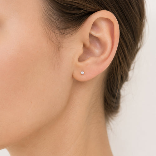 Classic White Gold Diamond Stud Earrings