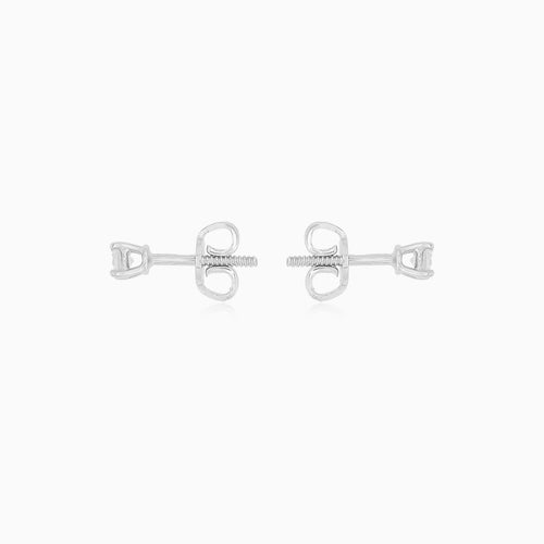 Classic White Gold Diamond Stud Earrings