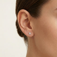 Classic White Gold Diamond Stud Earrings