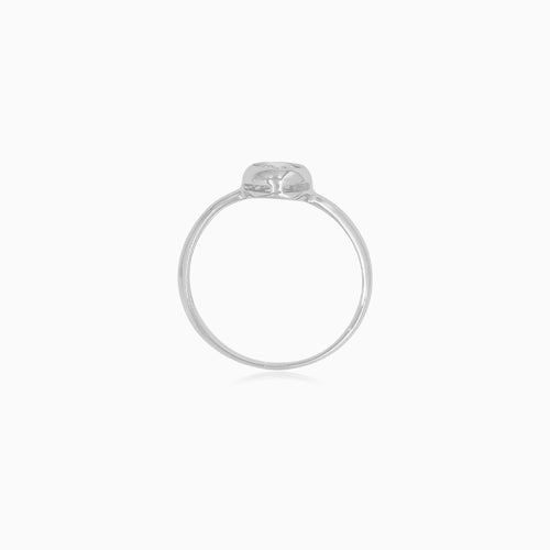 White Gold Bezel Solitaire Ring