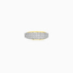 Two-Tone Pavé Diamond Ring