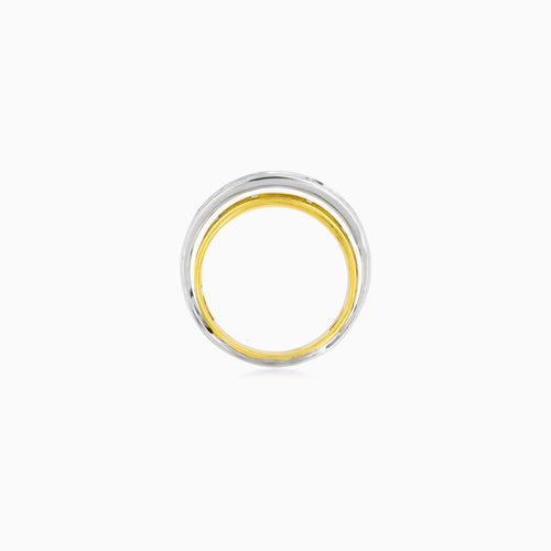 Two-Tone Pavé Diamond Ring