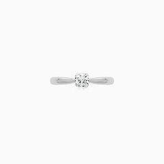 Solitérní prsten Noelle s přírodním diamantem z bílého zlata