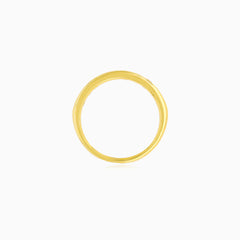 Yellow Gold Channel Set Diamond Ring