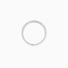 White Gold Multi-Row Diamond Ring