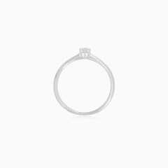 Ethereal White Gold Diamond Solitaire Ring