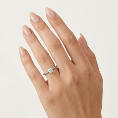 Lumina White Gold Diamond Solitaire Ring
