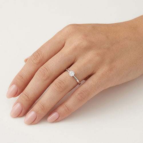 Elegant White Gold Engagement Ring