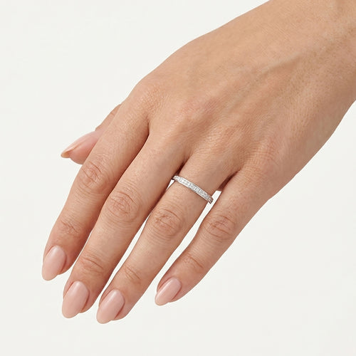 Timeless White Gold Diamond Band