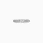Triple Row Diamond Ring