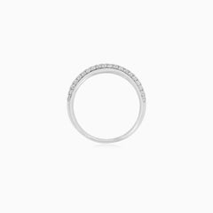 Triple Row Diamond Ring