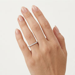 Rose Gold Diamond Half Eternity Ring