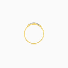 Infinity Diamond Ring in Yellow Gold
