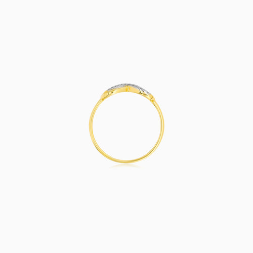 Infinity Diamond Ring in Yellow Gold
