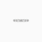 Five Diamond Ring in White Gold