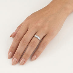 White Gold Diamond Tension Ring