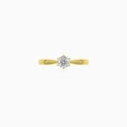 Elegant Curve Diamond Ring