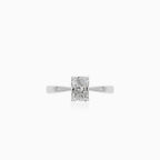 Solitérní prsten s radiant brusem diamantu