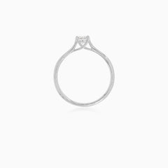 Twist Diamond Solitaire Ring