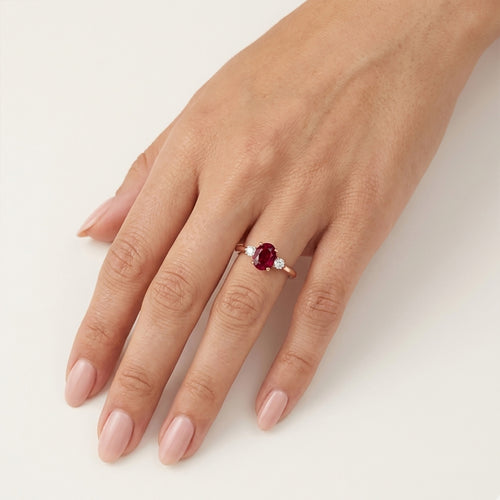 Zásnubní prsten Velvet Ruby Diamond