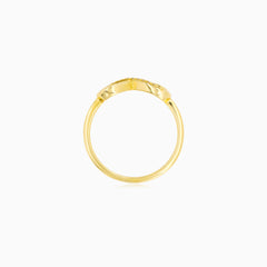 Yellow Gold Diamond Infinity Ring