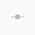 Halo Diamond Ring in 14kt Yellow Gold