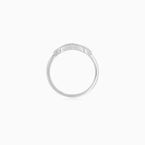 White Gold Infinity Diamond Ring