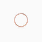 Rose Gold Diamond Pavé Band Ring