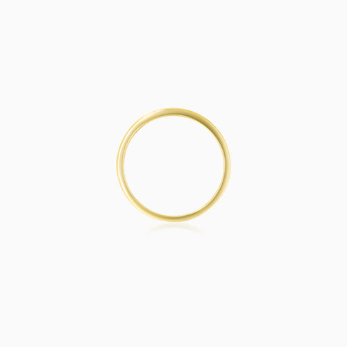 Yellow Gold Channel-Set Diamond Ring