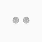 Rose Gold Pavé Diamond Stud Earrings