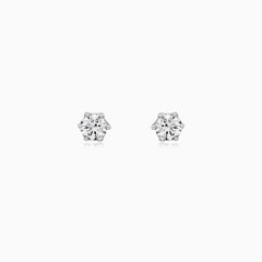 White Gold Diamond Stud Earrings