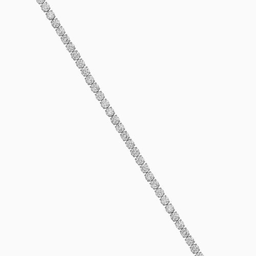 Diamantový Tenisový Náramek 3,0 mm Z Bílého Zlata