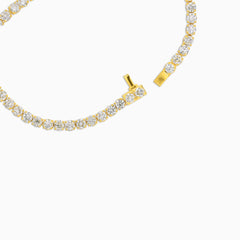 Diamantový Tenisový Náramek 2,5 mm Ze Žlutého Zlata