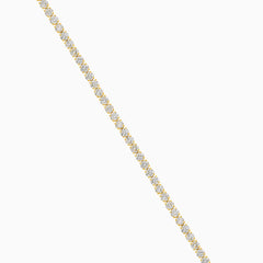 Diamantový Tenisový Náramek 3,0 mm Ze Žlutého Zlata