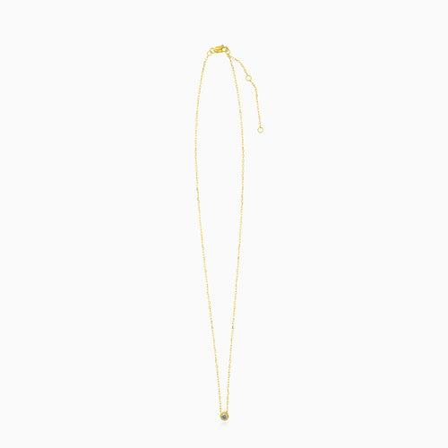 White Gold Diamond Solitaire Necklace