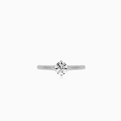 White Gold Solitaire Engagement Ring