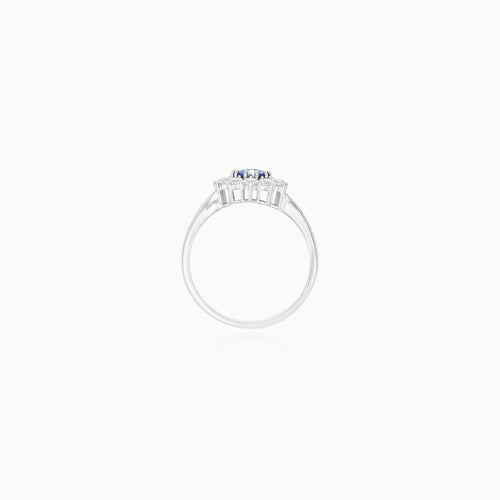 Royal Saphir und Zirkonia Damen Ring
