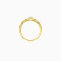 Radiant Yellow Gold Solitaire Ring