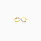 Infinity Yellow Gold Zirconia Ring