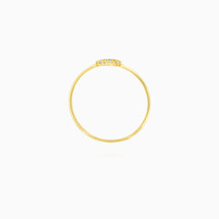Golden Circle Zirconia Ring