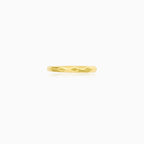 Refined Faceted Yellow Gold Ring
